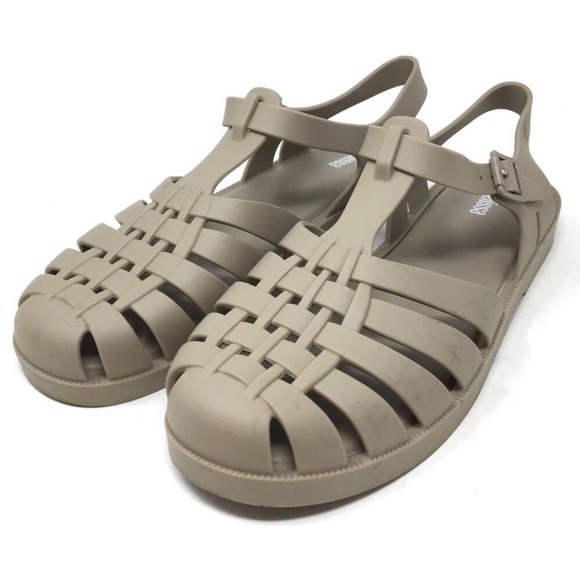 😀🍀🔥Melissa - Tan/Taupe Possession Scented Jelly Fisherman Sandals - 10 - Picture 2 of 7